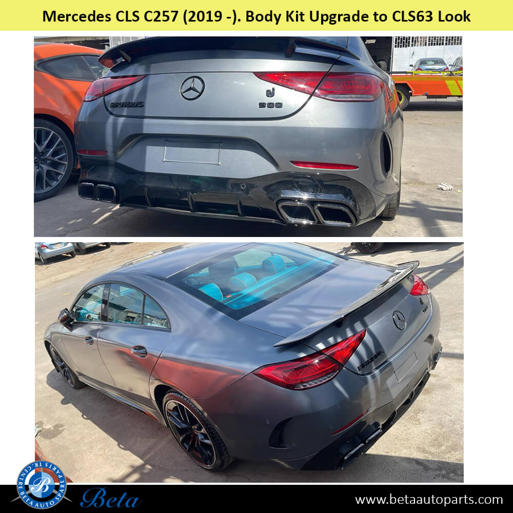Mercedes CLS-Class C257 (2019-2023), Body Kit Upgrade To CLS63 Look Black, China, 2578851A00 Mercedes CLS-Class C257 (2019-2023), Body Kit Upgrade To CLS63 Look Black, China, 2578851A00